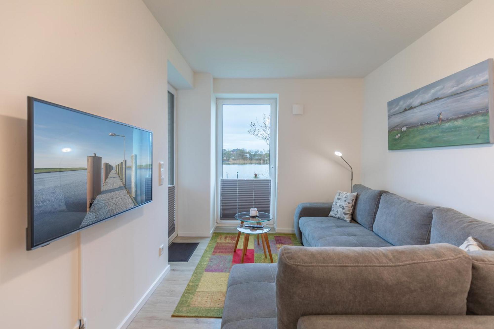 נורדסטרנד Ferienwohnung "Halligstork" Direkt Am Nordseedeich Mit Blick Auf Den See מראה חיצוני תמונה